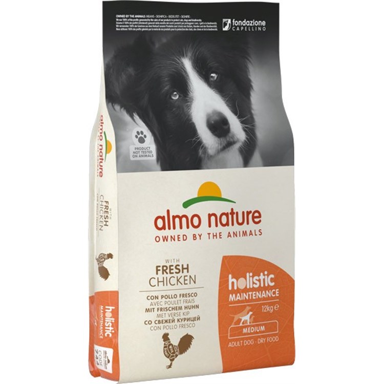 Almo Nature Holistic Medium Adult Dog 12 kg Pollo Fresco per Cani