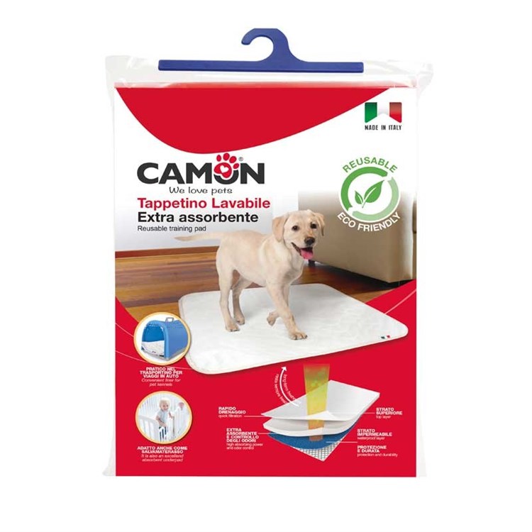 Camon Tappetino Igienico Lavabile Riutilizzabile Extra Assorbente 70 x 145 cm Per Cani