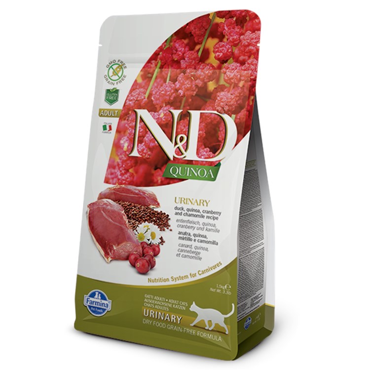 Farmina N/d Grain Free Quinoa Urinary Anatra 5 Kg Per Gatto