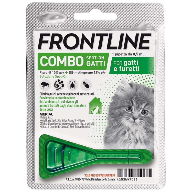 Frontline Combo 1 Pipetta da 0,5 ml Per Gatti e Gattini