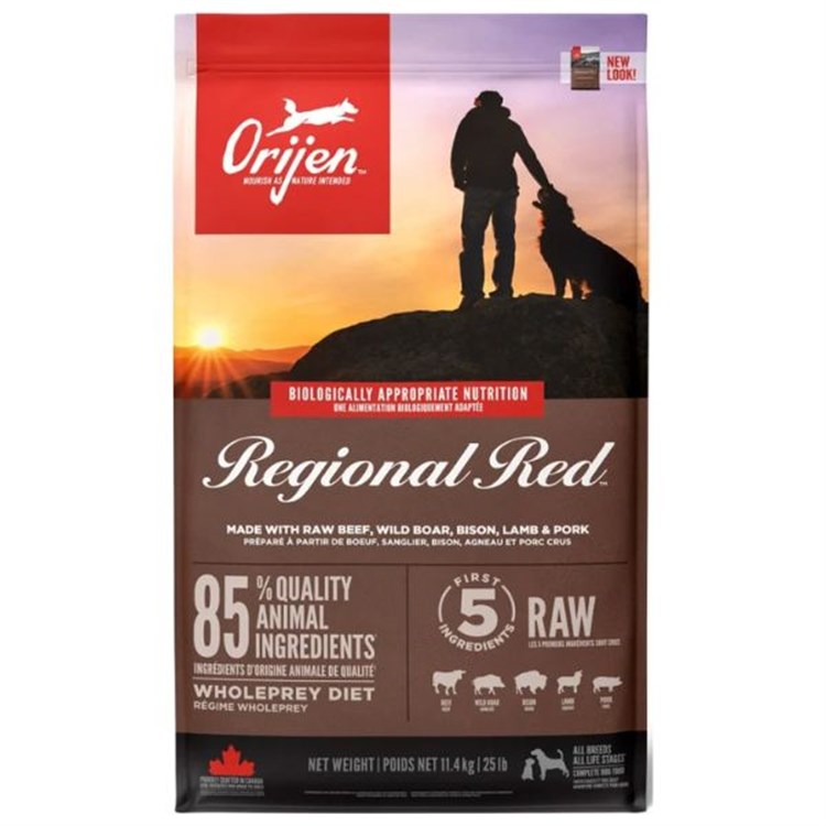 Orijen Regional Red Adult Dog 11,4 kg Per Cane Adulto Tutte le Taglie