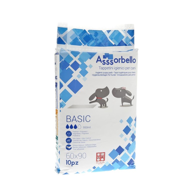 300 Tappetini Assorbenti Per Cani 60 x 90 Fuss Dog Basic Assorbello