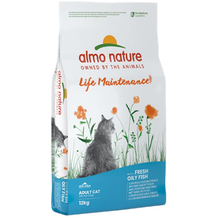 Almo Nature Life Maintenance Pesce Azzurro e Riso 12 kg Per Gatti