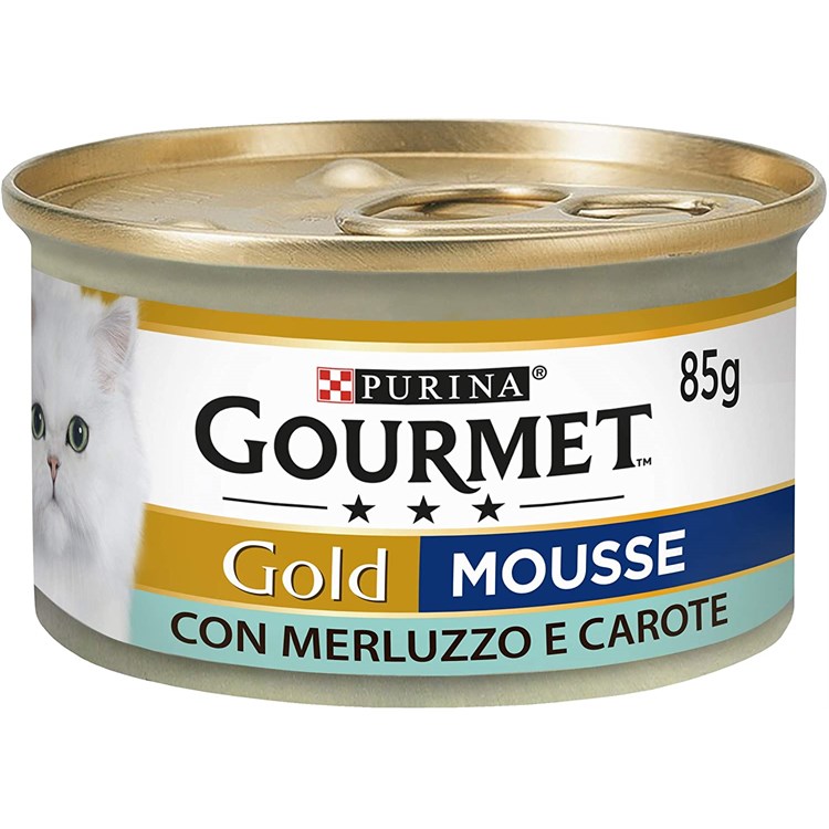 Gourmet Gold Mousse Merluzzo e Carote 85 gr