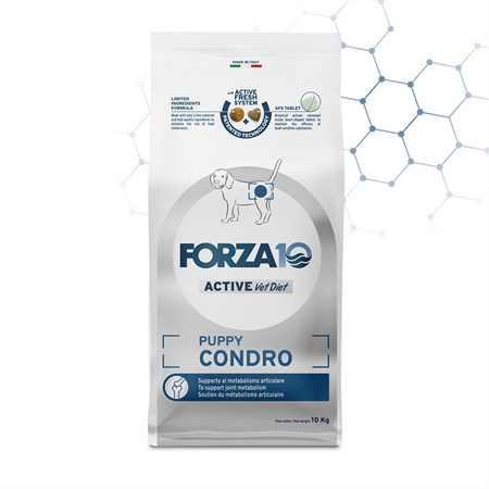 Forza 10 Active Vet Diet Puppy Condro 10 kg Supporto Al metabolismo Articolare Per Cani in Cani