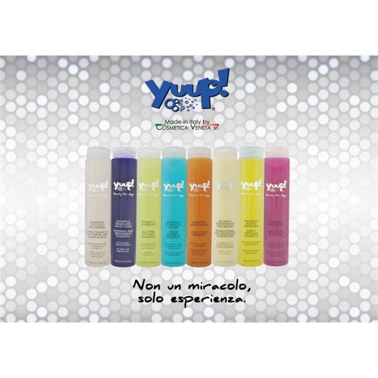 Yuup Shampoo Sbiancante Manti Bianchi 250 ml per Cani e Gatti