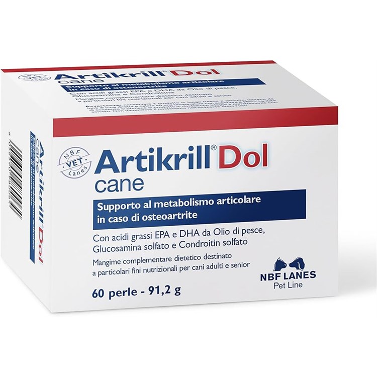 NBF Lanes Artikrill Dol 60 Perle Condroprotettore per Cani