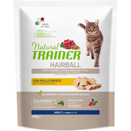 Trainer Hairball Control Solution Con Pollo 300 Gr Per Gatti in Gatti