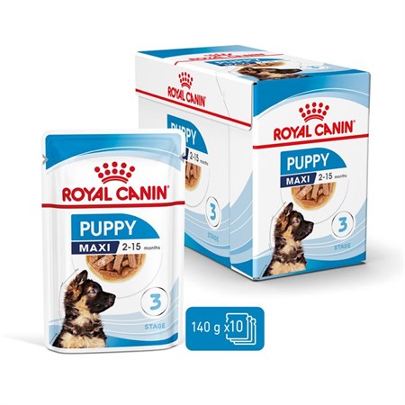 Royal Canin Maxi Puppy 140 Gr Busta In Salsa Umido Per Cane in Cani