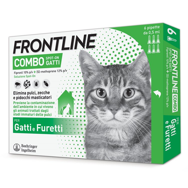 Frontline Combo Gatti 6 Pipette da 0-5 ml
