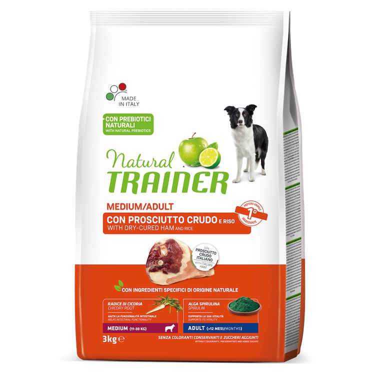 Natural Trainer Medium Adult Prosciutto 3 KG