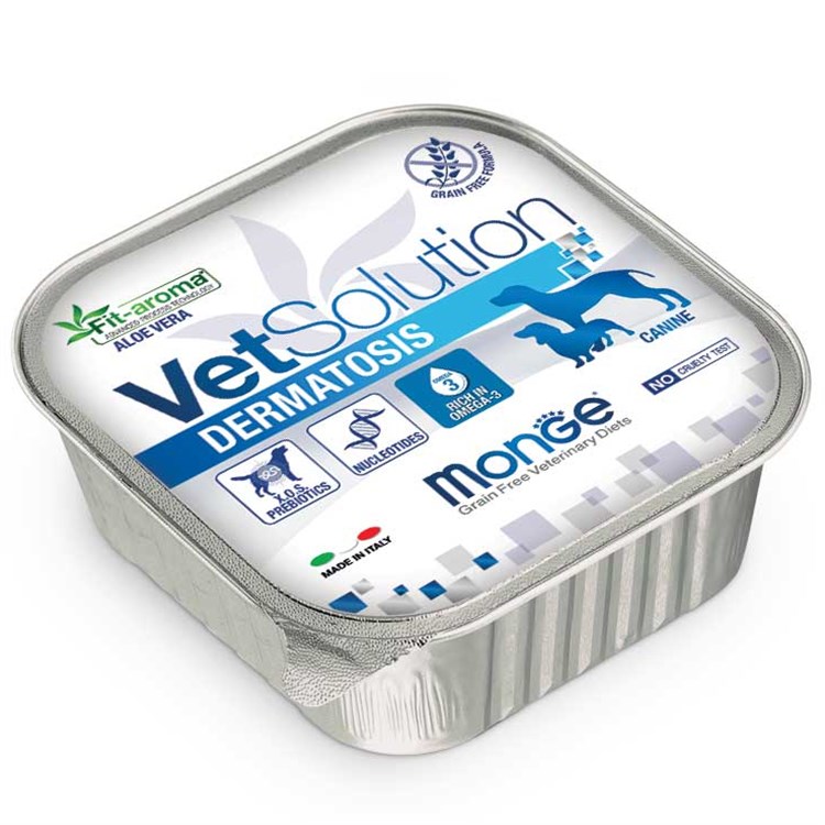 Monge VetSolution Dermatosis 150 gr Vaschetta Umido Per Cani