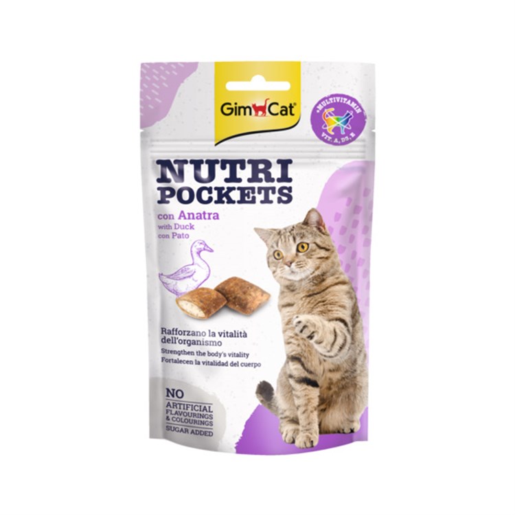 GimCat Nutri Pockets con Anatra