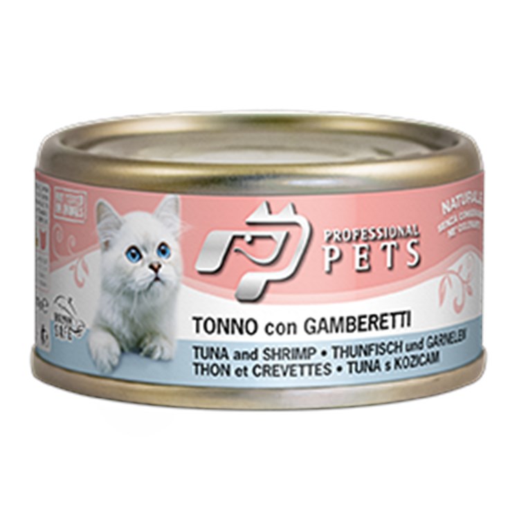 Professional pets 70 gr Tonno e gamberetti