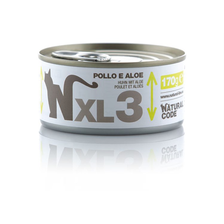 Natural Code XL 03 Pollo e Aloe 170 gr Per Gatti