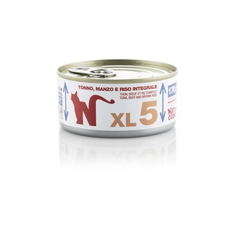 Natural Code XL 05 Tonno,manzo e riso integrale 170 gr Per Gatti in Gatti