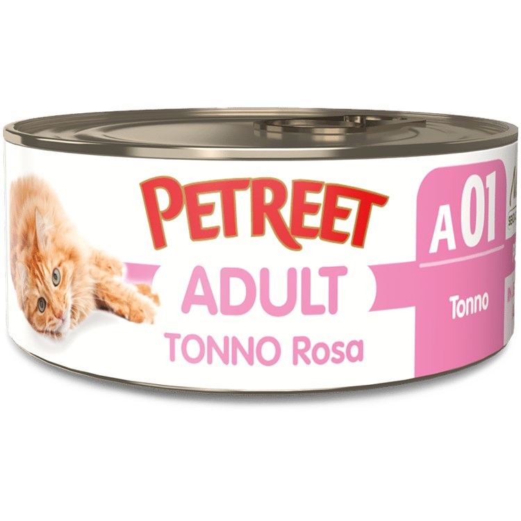 Petreet 70 gr Tonno Rosa A01 Cibo Per gatti