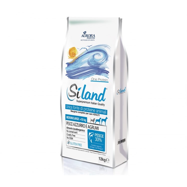 Siland One Protein Adult Medium Large Pesce Azzurro Agrumi 12 kg Cane