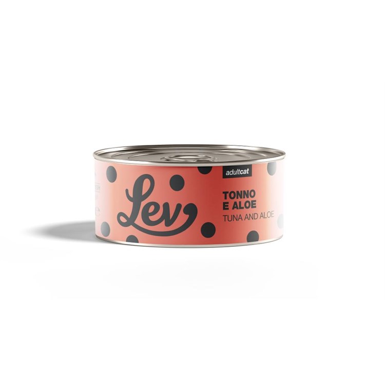 Lev Adult Cat Tonno Aloe 140 gr Lattina Umido Gatti