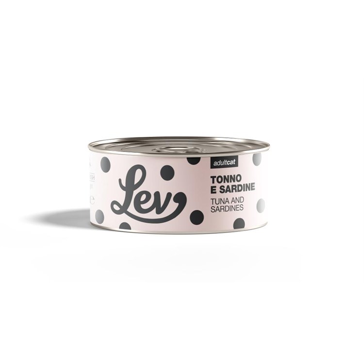 Lev Adult Cat Tonno Sardine 140 gr Lattina Umido Gatti