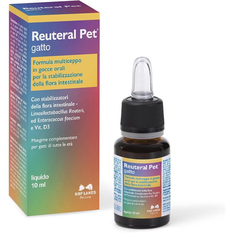 NBF Lanes Reuteral Gocce Orali 10 ml per Gatti