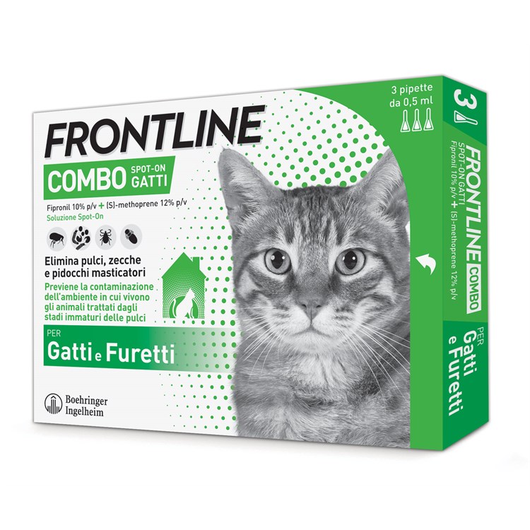 Frontline Combo Per Gatti 3 Pipette da 0,5 ml