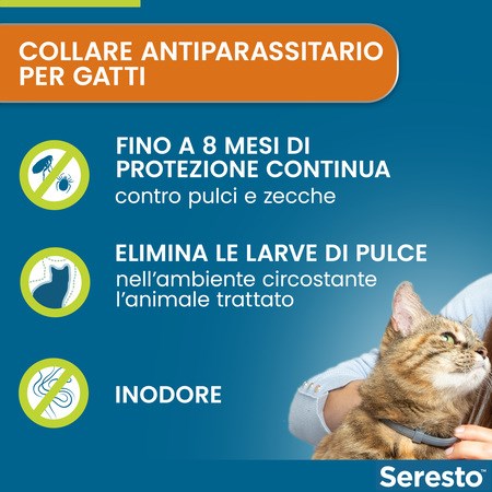 Collare Seresto Per Gatti Antiparassitario Elanco in Gatti