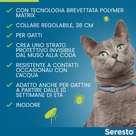 Collare Seresto Per Gatti Antiparassitario Elanco in Gatti