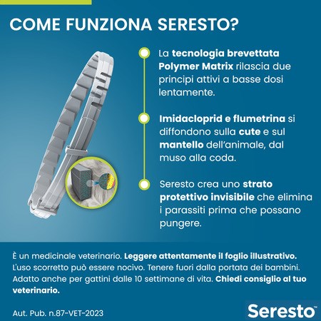 Collare Seresto Per Gatti Antiparassitario Elanco in Gatti