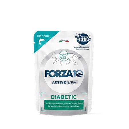 Forza 10 Active Vet Diet Diabetic Pesce 80 Gr Bustina Umido Gatto in Gatti