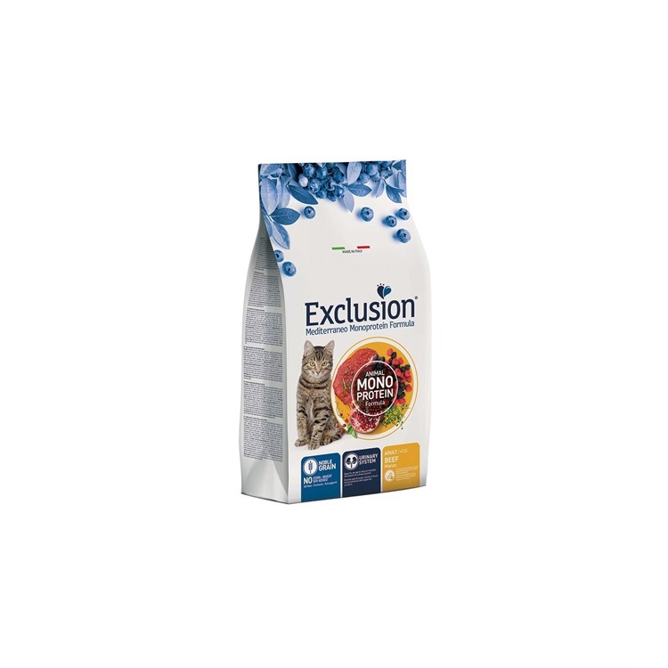 EXCLUSION MEDITERRANEO GATTO ADULT MANZO 1,5 KG