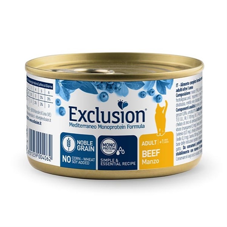 Mediterraneo Monoprotein Adult All Breeds Manzo 85 GR