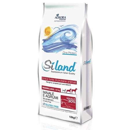 Siland Superpremium Adult Medium & Large con Maiale e Agrumi 3 KG in Cani