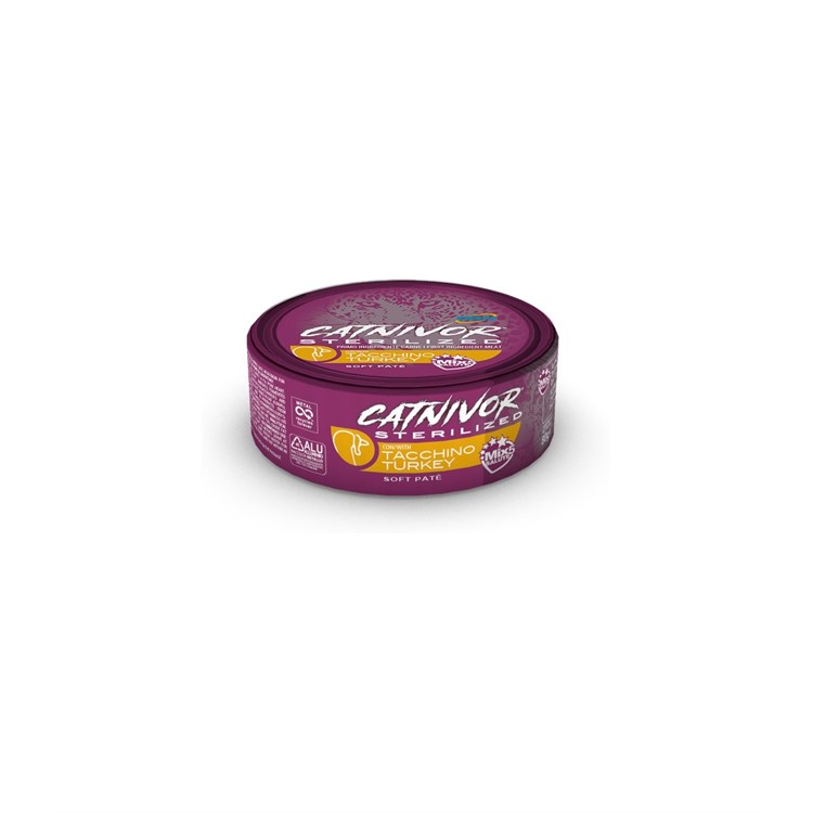 CATNIVOR STERILIZED TACCHINO 80 GR