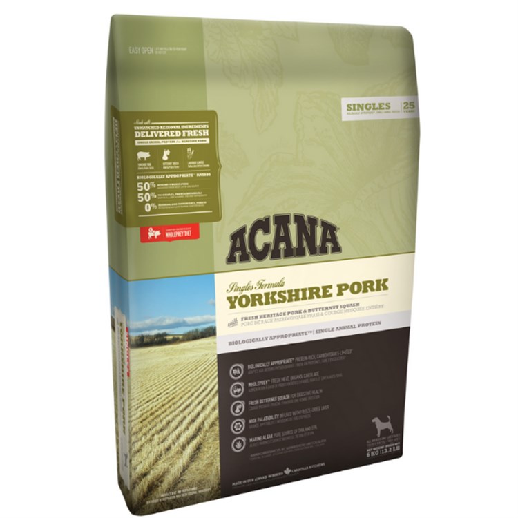 Acana Maiale e Zucca 2 Kg Dog Yorkshire Pork MonoProteico Per Cane