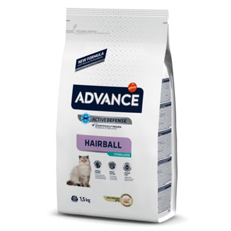 Advance Adult Sterilized Hairball Tacchino 1,5 kg Gatti