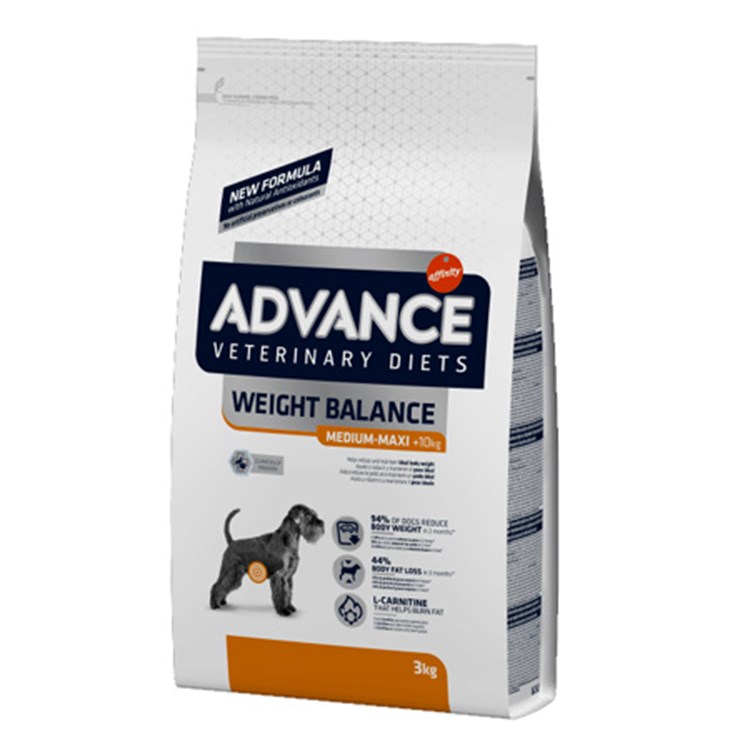 Advance Veterinary Diets Weight Balance Medium Maxi + 10 kg 12 kg DANNEGGIATO