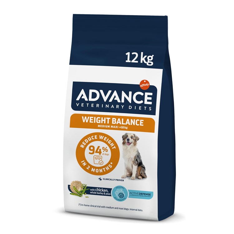 Advance Veterinary Diets Weight Balance Medium Maxi + 10 kg 12 kg