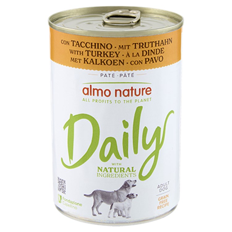 Almo Nature Barattolo Daily Menu Tacchino 400 gr Cane