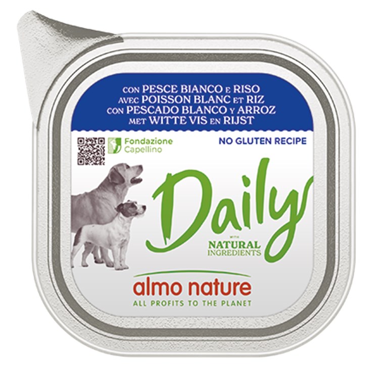 Almo Nature Daily Menu Pesce Bianco e Riso 100 gr Per Cane