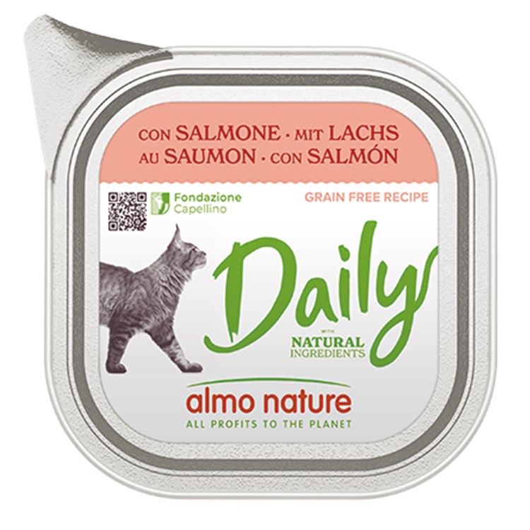 Almo Nature Daily Menu Salmone 100 gr Vaschetta Umido Per Gatti