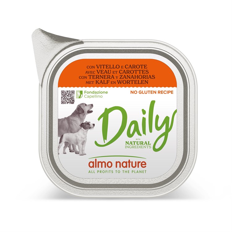 Almo Nature Daily Menu Vitello e Carote 100 gr Per Cane