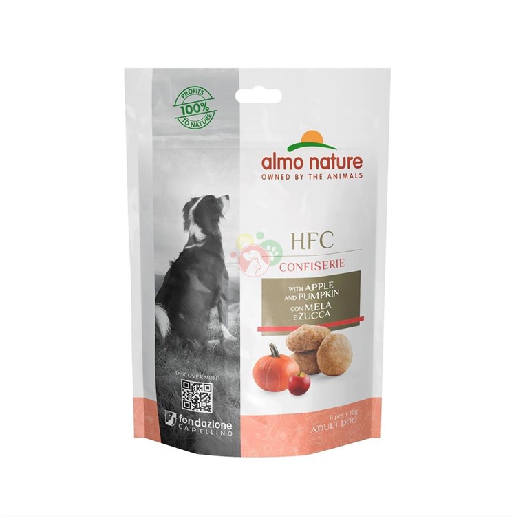 Almo Nature HFC Biscotti Confiserie con Mela e Zucca 60 gr Per Cani