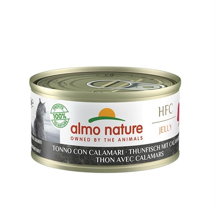 Almo Nature Hfc Jelly Tonno Con Calamari 70 gr Per Gatti