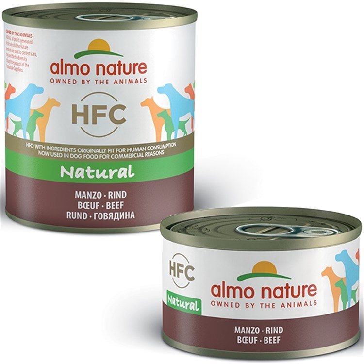 Almo Nature HFC Natural Manzo 95 gr Umido Cane