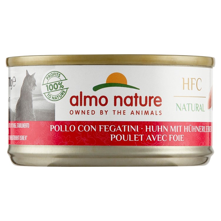 Almo Nature Hfc Natural Pollo Con Fegatini 70 gr Per Gatti