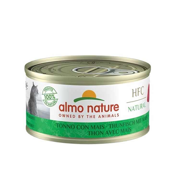 Almo Nature Hfc Natural Tonno Con Mais 70 gr Per Gatti