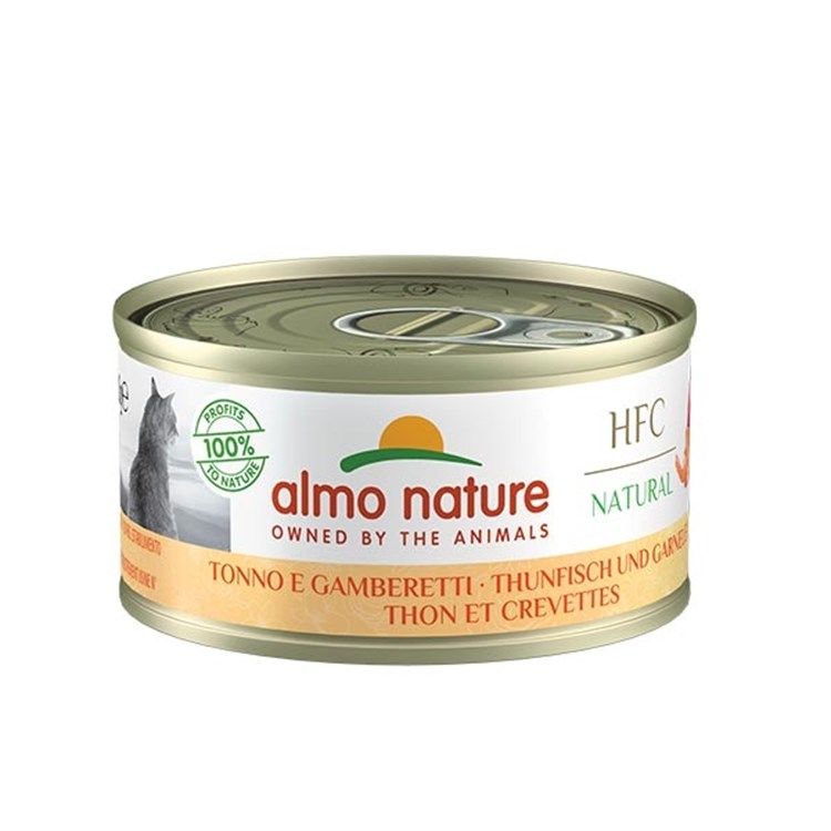 Almo Nature Hfc Natural Tonno E Gamberetti 70 gr Per Gatti