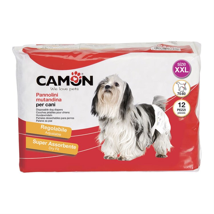 .Camon 12 Pannolini Mutandina Taglia XXL Per Cani Femmina