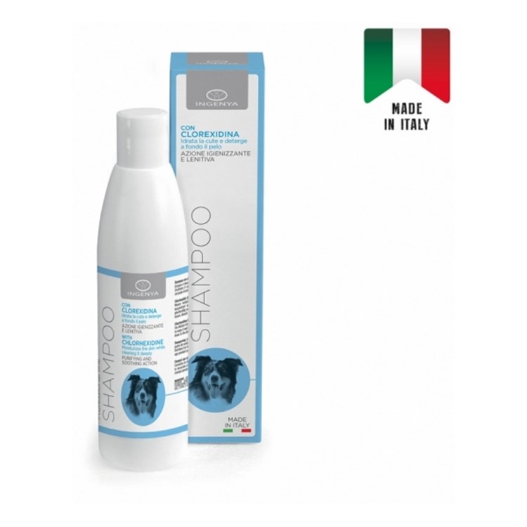 Camon Shampoo Alla Clorexidina 250 ml Professional Line Ingenya Per Cani